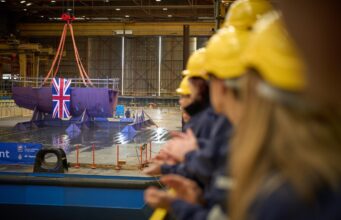 Two new British support ships named at Appledore
