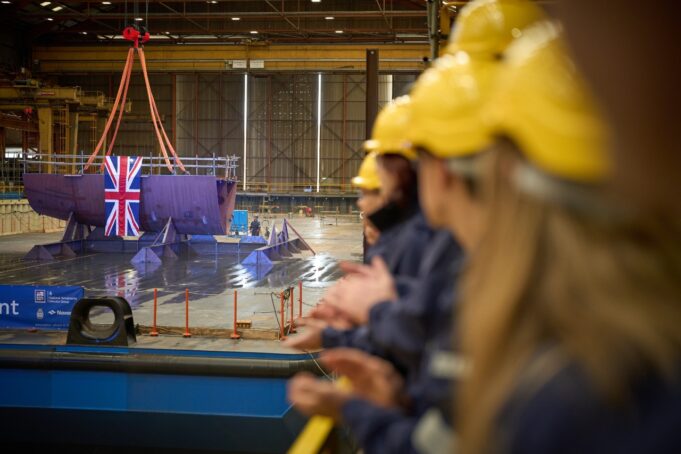Two new British support ships named at Appledore