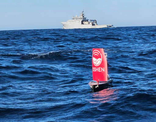 British robot sailboats test submarine picket line