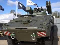 Air defence turret shown on Boxer for the first time