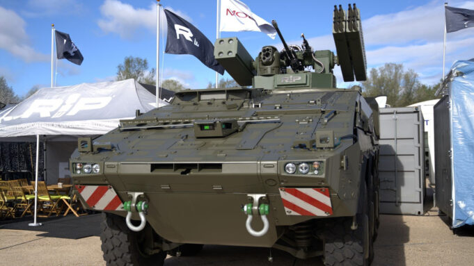 Air defence turret shown on Boxer for the first time
