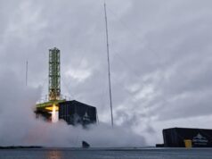 Skyrora hot fires scaled-down orbital rocket in Scotland