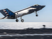 F-35C makes first arrested landing on Ford carrier