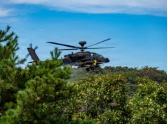 American attack helicopters open fire in Korea