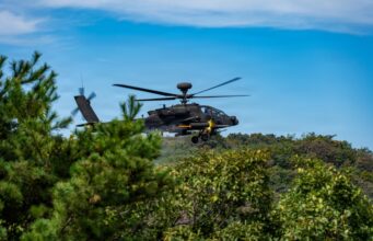 American attack helicopters open fire in Korea