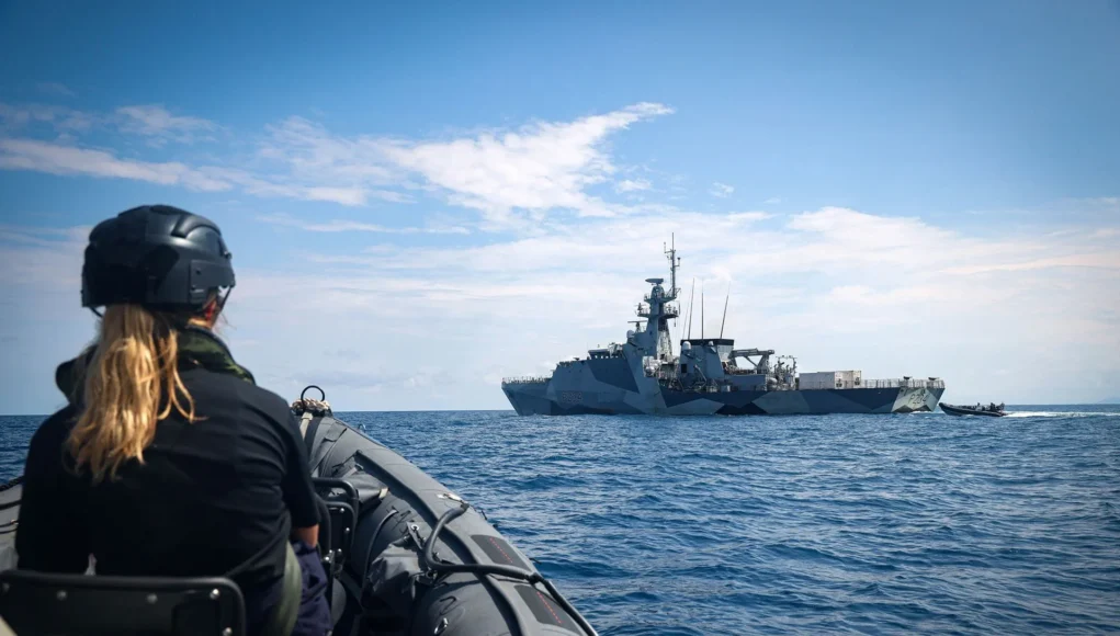 Speys sea boat returns to the shop during last years FPDA exercise Bersama Shield
