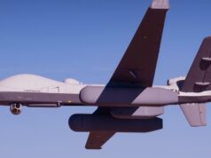 Early warning radar flown on Protector type airframe
